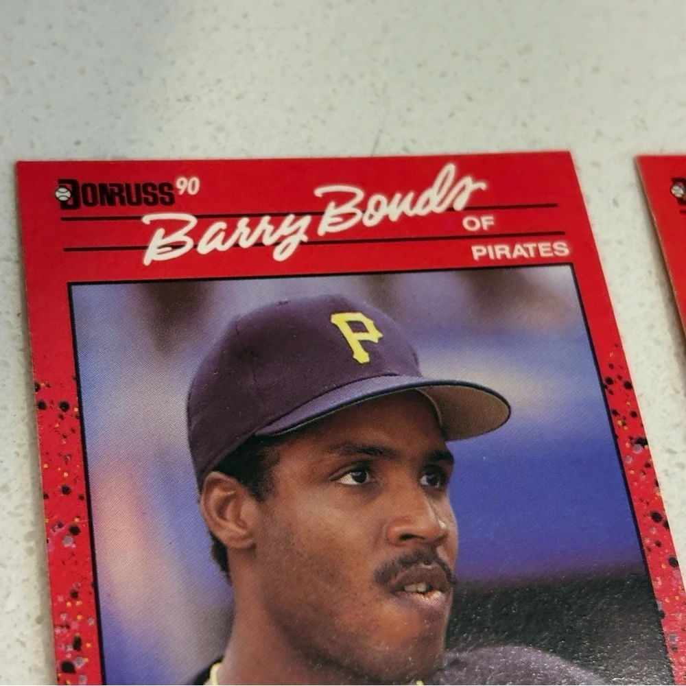 Donruss 90 Barry Bonds and Mark McGwire Baseball Cards